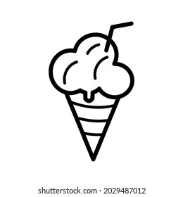 Ice cream icon Royalty free vector design illustration