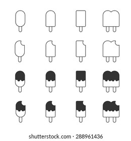 ice cream icon set