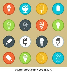 ice cream icon set