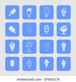 ice cream icon set