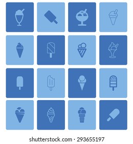 ice cream icon set