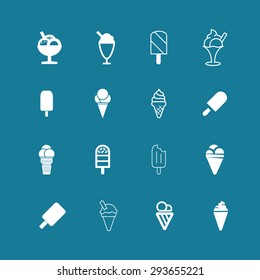 ice cream icon set