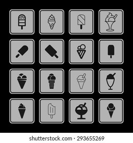 ice cream icon set