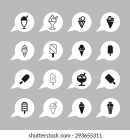 ice cream icon set