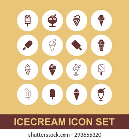 ice cream icon set