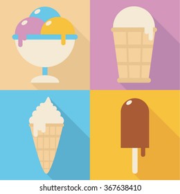 ice cream icon set