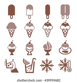 ice cream icon set