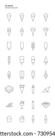 Ice cream icon set