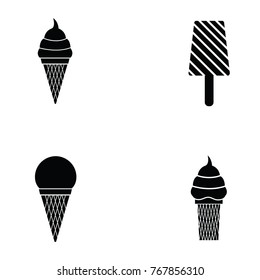 ice cream icon set