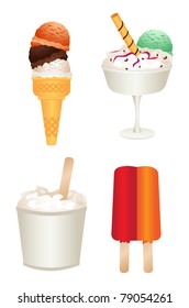 Ice cream - icon set