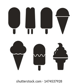 Ice Cream Icon Set Vector Illustration