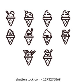 ice cream icon set6