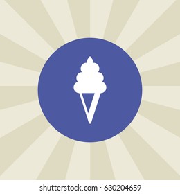 ice cream icon. sign design. background