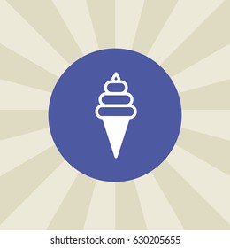 ice cream icon. sign design. background