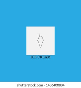 ice cream icon sign signifier vector