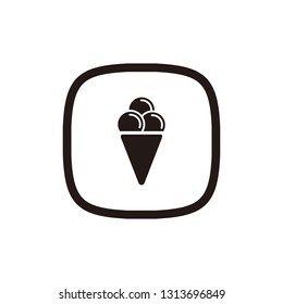 Ice cream icon sign symbol
