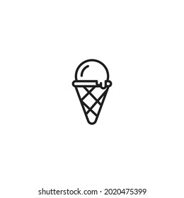 Ice cream icon, Ice cream sign vector for web site Computer and mobile app