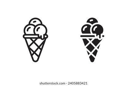 Ice cream icon, Ice cream sign vector for web site Computer and mobile app