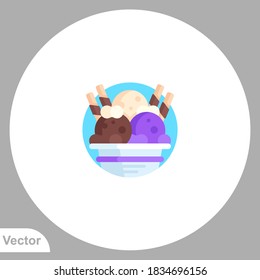 Ice cream icon sign vector,Symbol, logo illustration for web and mobile