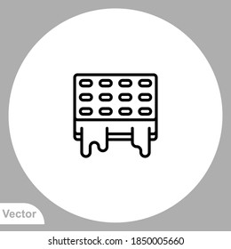 Ice cream icon sign vector,Symbol, logo illustration for web and mobile