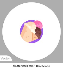 Ice cream icon sign vector,Symbol, logo illustration for web and mobile