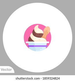 Ice cream icon sign vector,Symbol, logo illustration for web and mobile