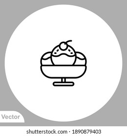 Ice cream icon sign vector,Symbol, logo illustration for web and mobile