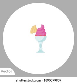 Ice cream icon sign vector,Symbol, logo illustration for web and mobile