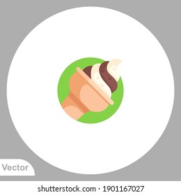 Ice cream icon sign vector,Symbol, logo illustration for web and mobile