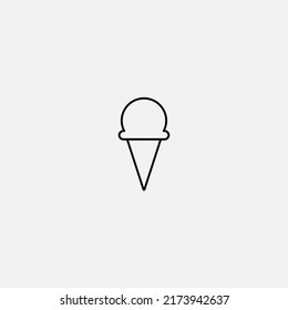 Ice cream icon sign vector,Symbol, logo illustration for web and mobile