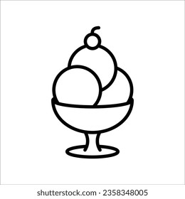 ice cream icon simple design art eps 10