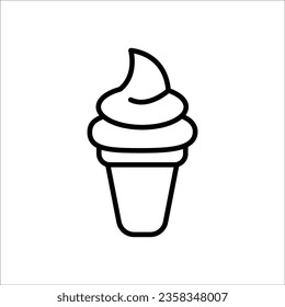 ice cream icon simple design art eps 10