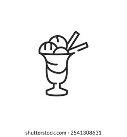 Ice cream icon. Simple ice cream icon for social media, app, and web design. Vector illustration