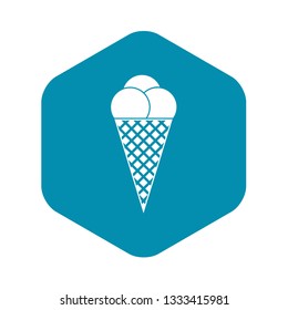 Ice Cream icon in simple style for any design