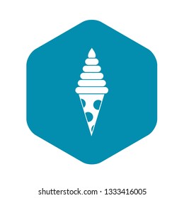 Ice Cream icon in simple style for any design
