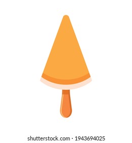 Icono de crema de hielo, estilo simple, ilustración vectorial sobre fondo blanco.