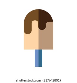 Ice cream icon. Subtable to place on summer, food, etc.