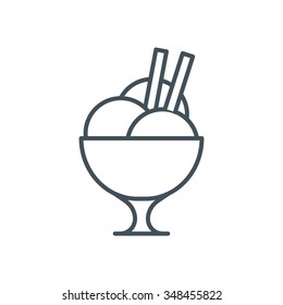 Ice cream icon suitable for info graphics, websites and print media. Vector icon.