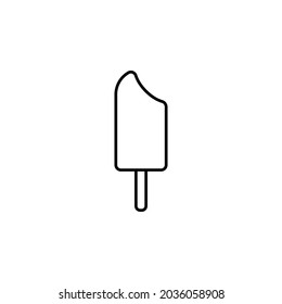 ice cream icon, sweet vector, dessert illustration