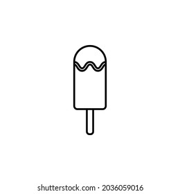 ice cream icon, sweet vector, dessert illustration