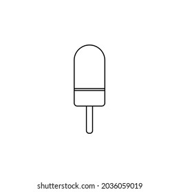 ice cream icon, sweet vector, dessert illustration