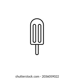 icono de helado, vector dulce, ilustración de postre