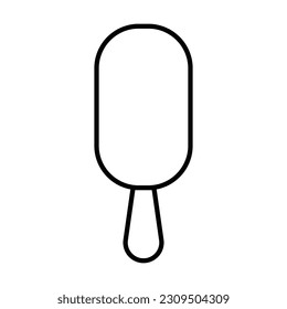 ice cream icon, sweet vector, food illustration