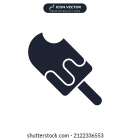 Ice cream icon symbol template for graphic and web design collection logo vector illustration