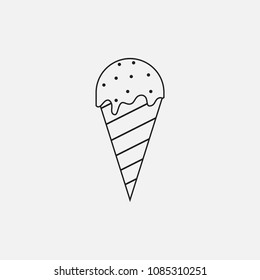 ice cream icon template design