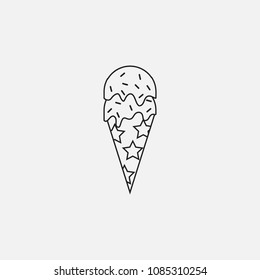 ice cream icon template design