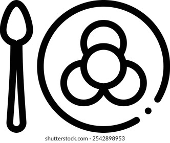 ice cream icon. Thin Linear Style Design Isolated On White Background