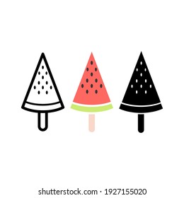 Ice cream icon in trendy flat design