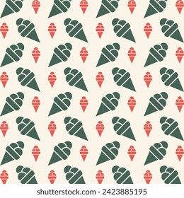 Ice Cream icon trendy multicolor repeating pattern vector illustration beautiful background