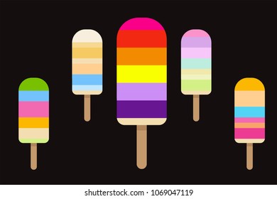 ice cream, icon vector